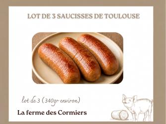 lots 3 saucisses Toulouse